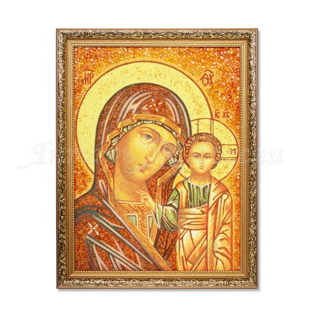 Картина-Икона Казанская БМ, янтарь купить в Улан-Удэ