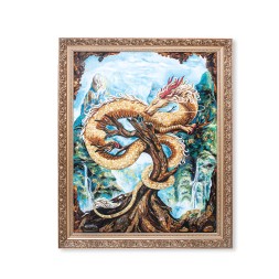 Картина &quot;Дракон&quot; из Янтаря