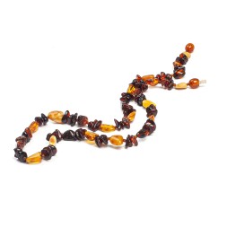 Бусы &quot;Галька/Сливка&quot; из Янтаря