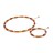 Комплект:колье и браслет  на струне янтарь/жаденит купить в Улан-Удэ