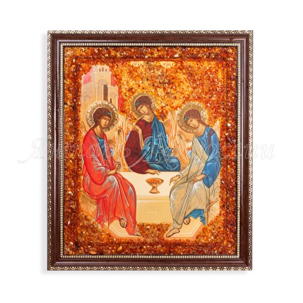 Икона из Янтаря св. Троица купить в Улан-Удэ