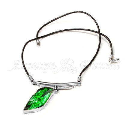 Колье &quot;Штрихи&quot; из Бернита Посеребрение купить