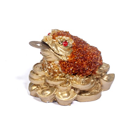 Жаба малая с монетами Янтарь/Керамика купить в Улан-Удэ