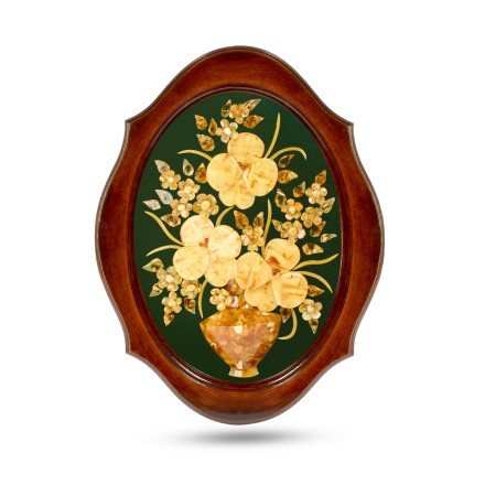 Панно &quot;Цветы&quot; из Янтаря купить