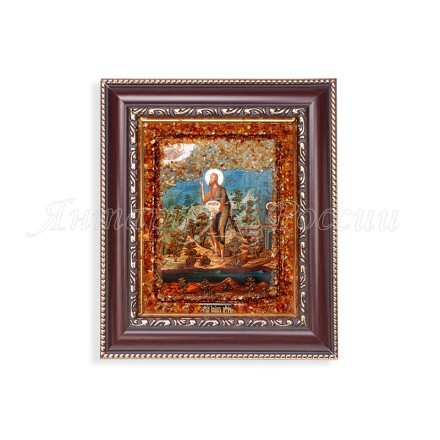 Икона из Янтаря св.Иоанн Предтеча купить в Улан-Удэ