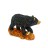 Медведь черный на подставке с рыбой , янтарь купить в Улан-Удэ