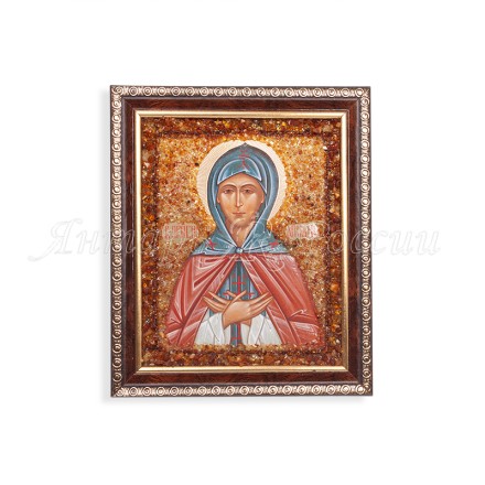 Икона из Янтаря св.Апполинария купить в Улан-Удэ