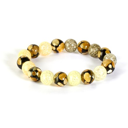 Браслет &quot;Шар&quot; из Янтаря и юв.смолы купить