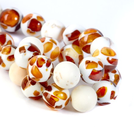 Бусы &quot;Шар&quot; из Янтаря и юв.смолы купить