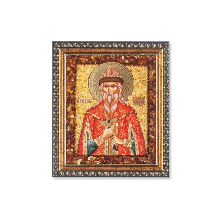 Икона из янтаря  св.Ярослав купить в Улан-Удэ