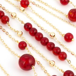 Брошь &quot;Грозди&quot; из Янтаря и юв.сплава