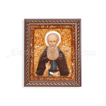 Икона из Янтаря св.Арсений купить в Улан-Удэ