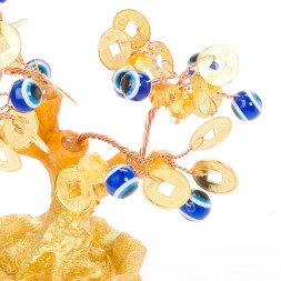 Денежное дерево Янтарь/Полистоун