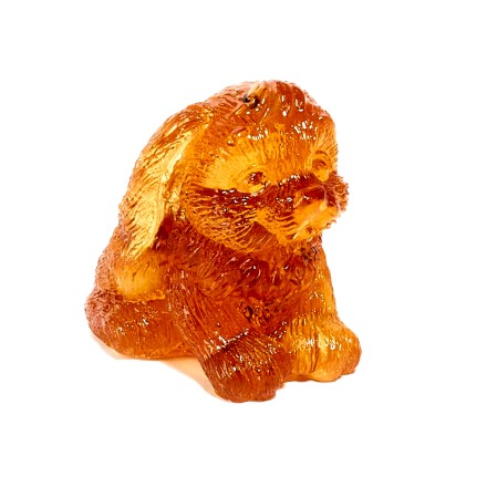Фигурка &quot;Кролик вислоухий&quot; из Янтаря и эпоксидной смолы купить